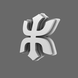 Red Ronin Chapter DV04 Shoulder Symbols 3d model
