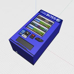 Ultimate 1/64 Japanese Vending Machine - LED Ready & 3 Sticker Themes 3d model
