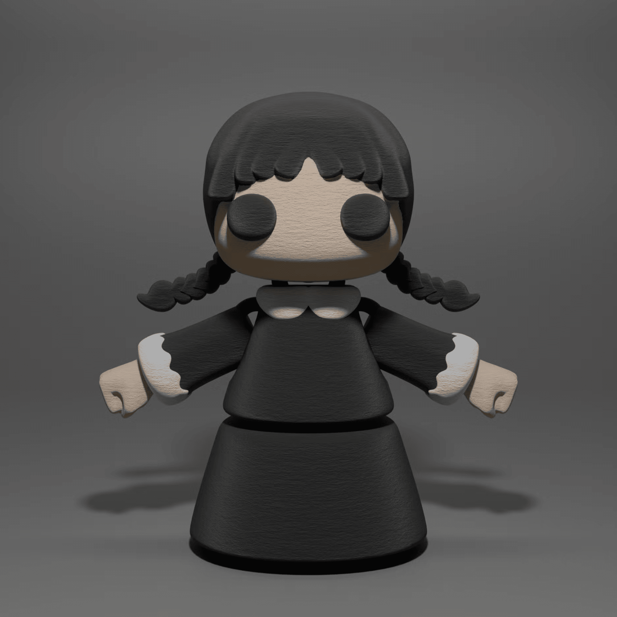 3D Printable Articulated Flexi Wednesday 3d model