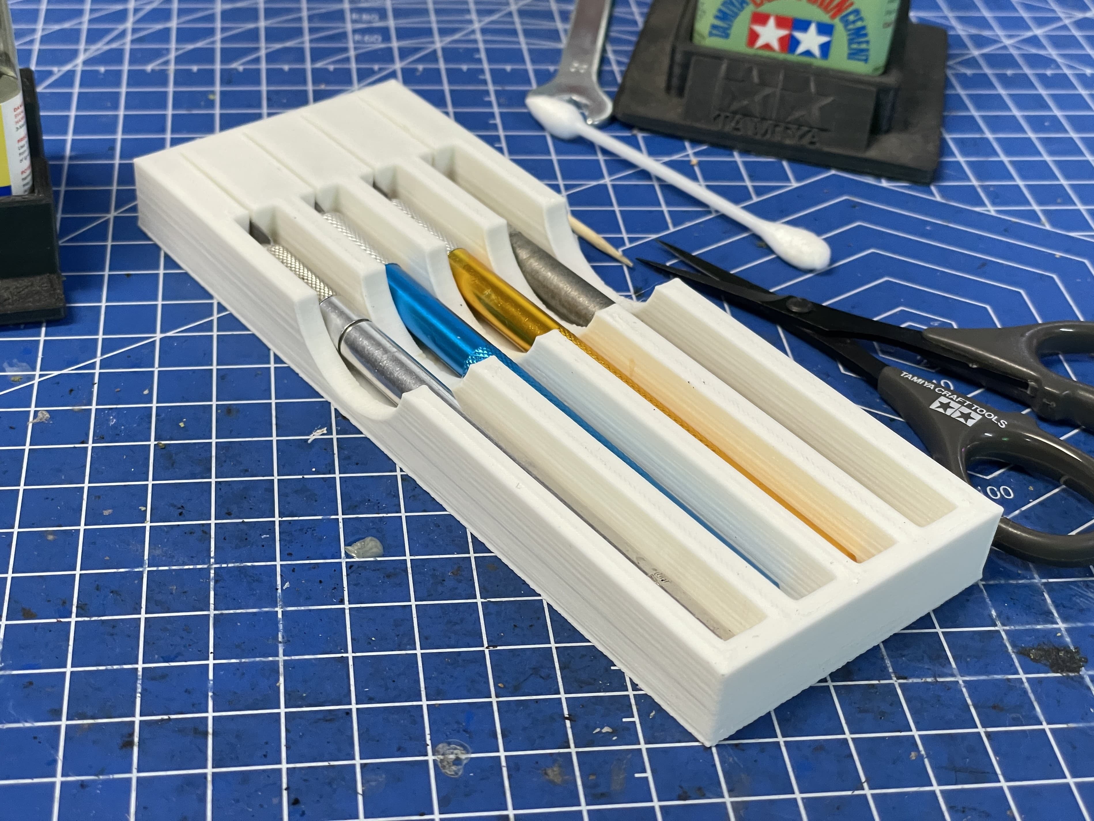 Hobby Knife 4-Knife Holder 3d model
