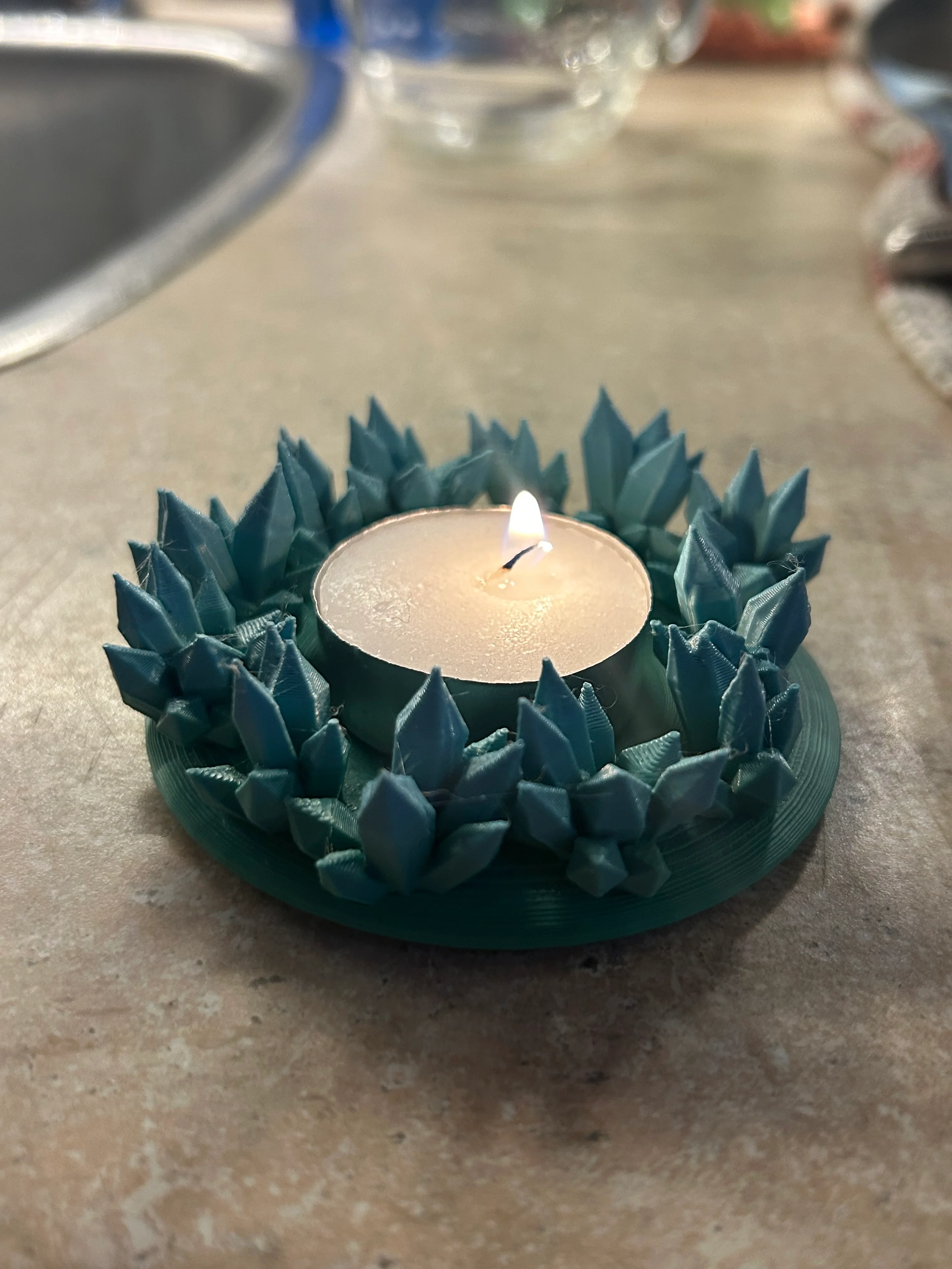 Crystal Tea Light.stl 3d model