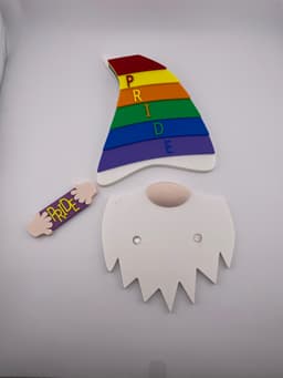 Magnetic Pride Hat Gnome For Modular Sign 3d model