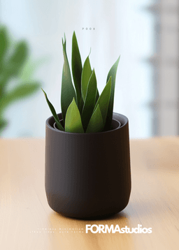 Planter with drip tray - FORMAstudios P008 3d model