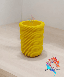 Spiral pen holder / no supports / 3mf included 3d model