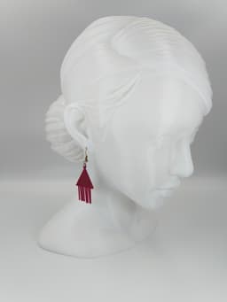 3D Printable Earring - Triangle Trickle Line 3d model