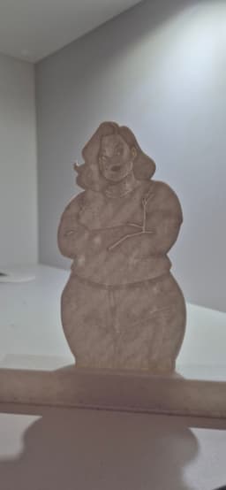 Curvy Girl – 3D Printed Figurine 3d model