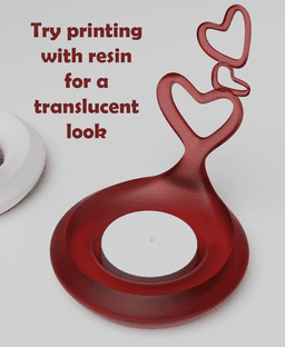 Heart Candle holder 3d model