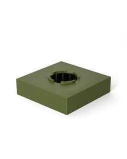 Chunky Block Drip Tray // 100mm 3d model