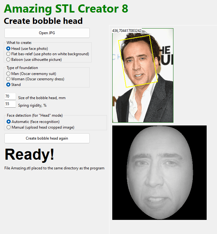 APP TO CREATE BOBBLE HEADS 3d model