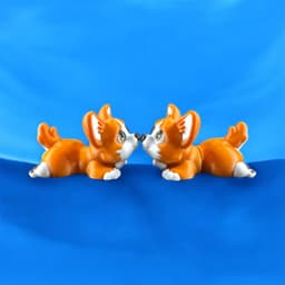 Corgi Articulated Mini and Sculpt 3d model