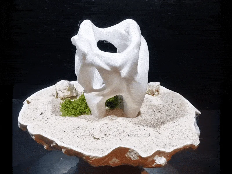 Unique Design Fish Cave for Cichlids & Pleco | 3D Printable Aquarium Fish Hide | Natural Rock Design 3d model