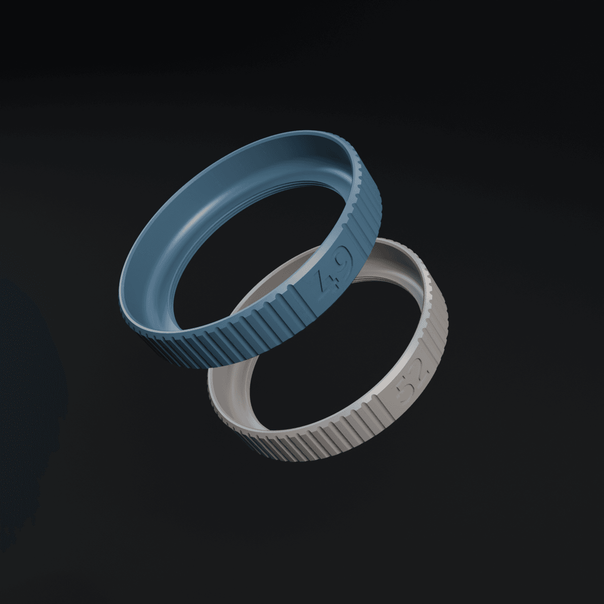 Filter adapter (49 mm, 52 mm) 3d model