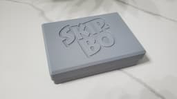 Skip-Bo card box with logo 3d model