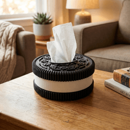 TISSUE BOX / COOKIE DESIGN / EASY TO RINT / TISSUE DISPENSER / TISSUE HOLDER / ORGANIZER 3d model