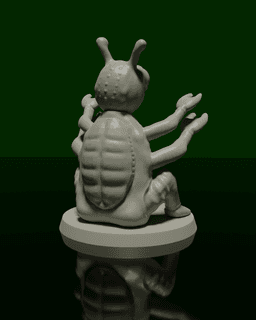 BEATRICE MINIATURE MONSTER SCULPTURE - FDM FRIENDLY 3d model