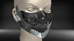 Cyborg Skull Mask 3d model