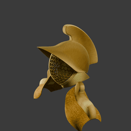 Gladiator Helmet & Pauldrons Fantasy Armor Set 3d model