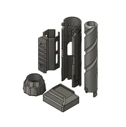 Airsoft Drill Mod APP-01 3d model