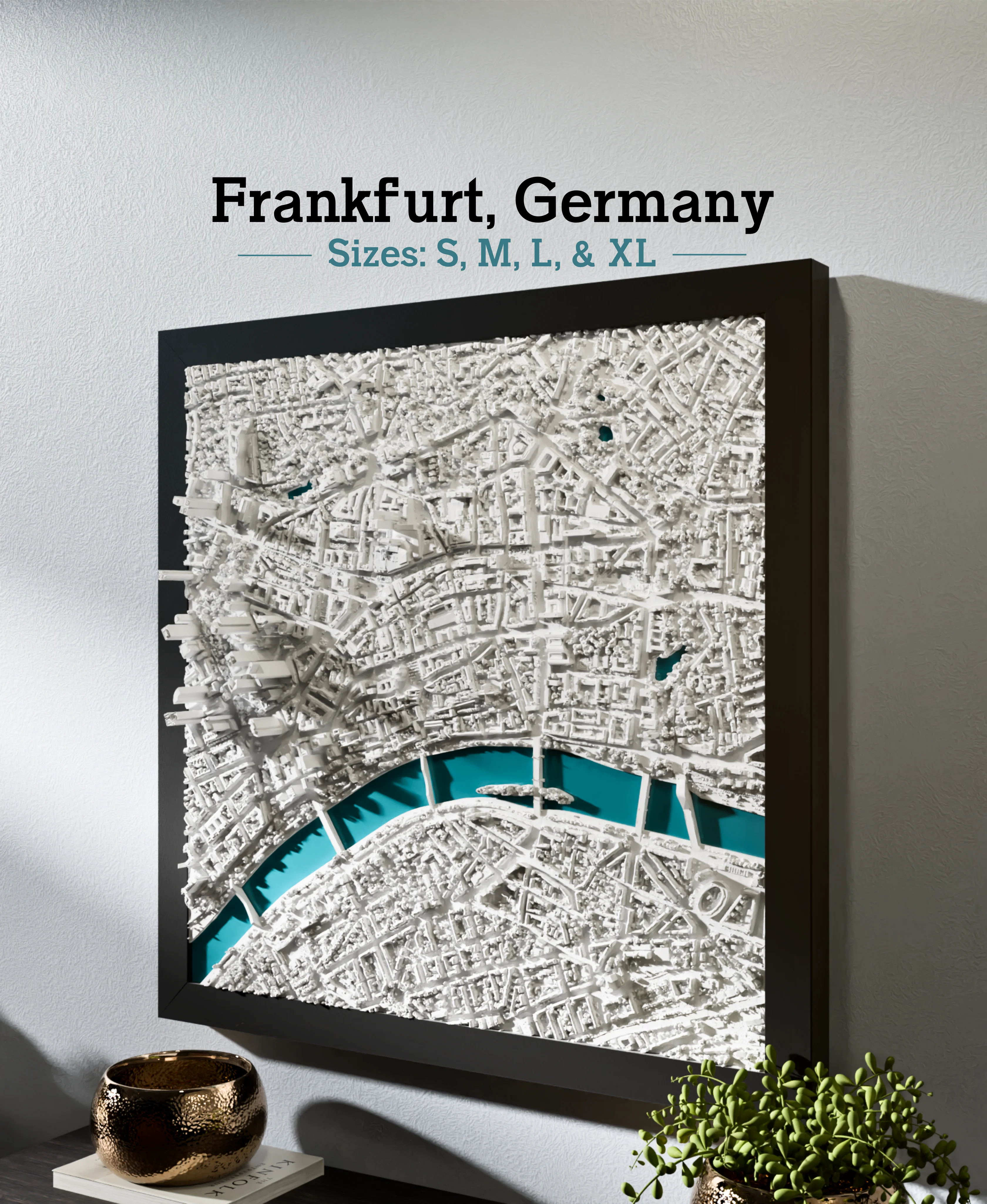 Frankfurt, Germany - S, M, L, & XL 3d model