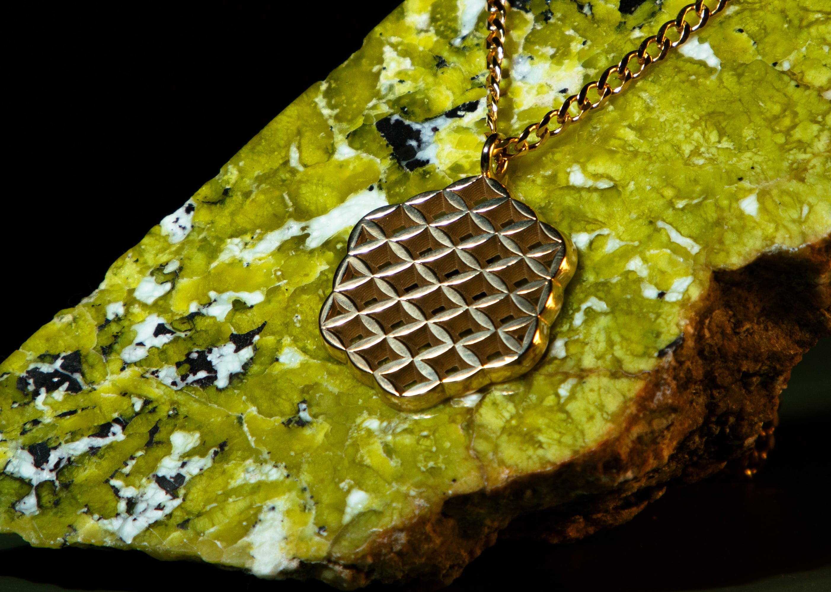 Flower of life squared Pendant 3d model