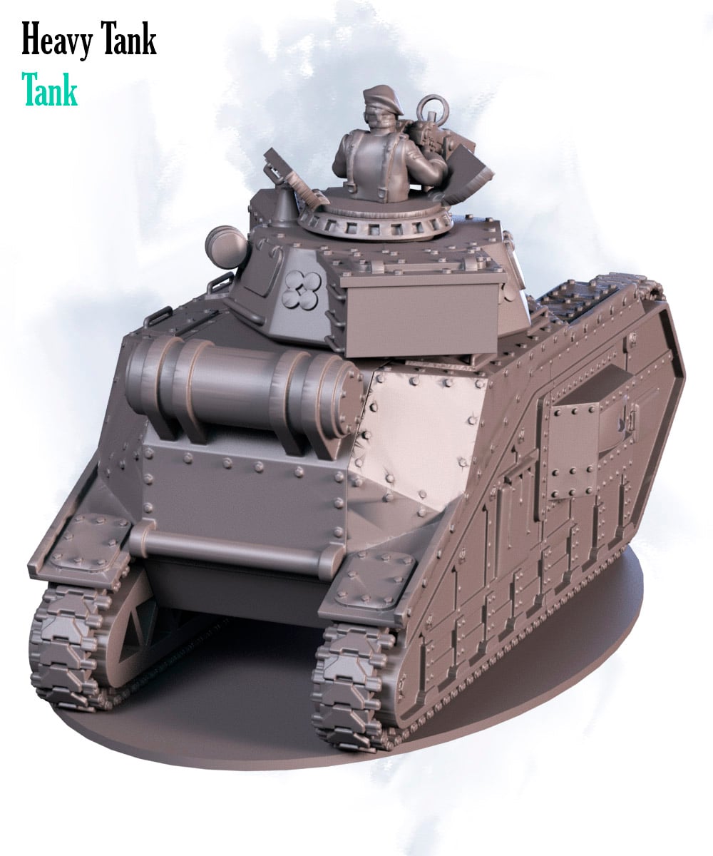Heavy tank 3d model