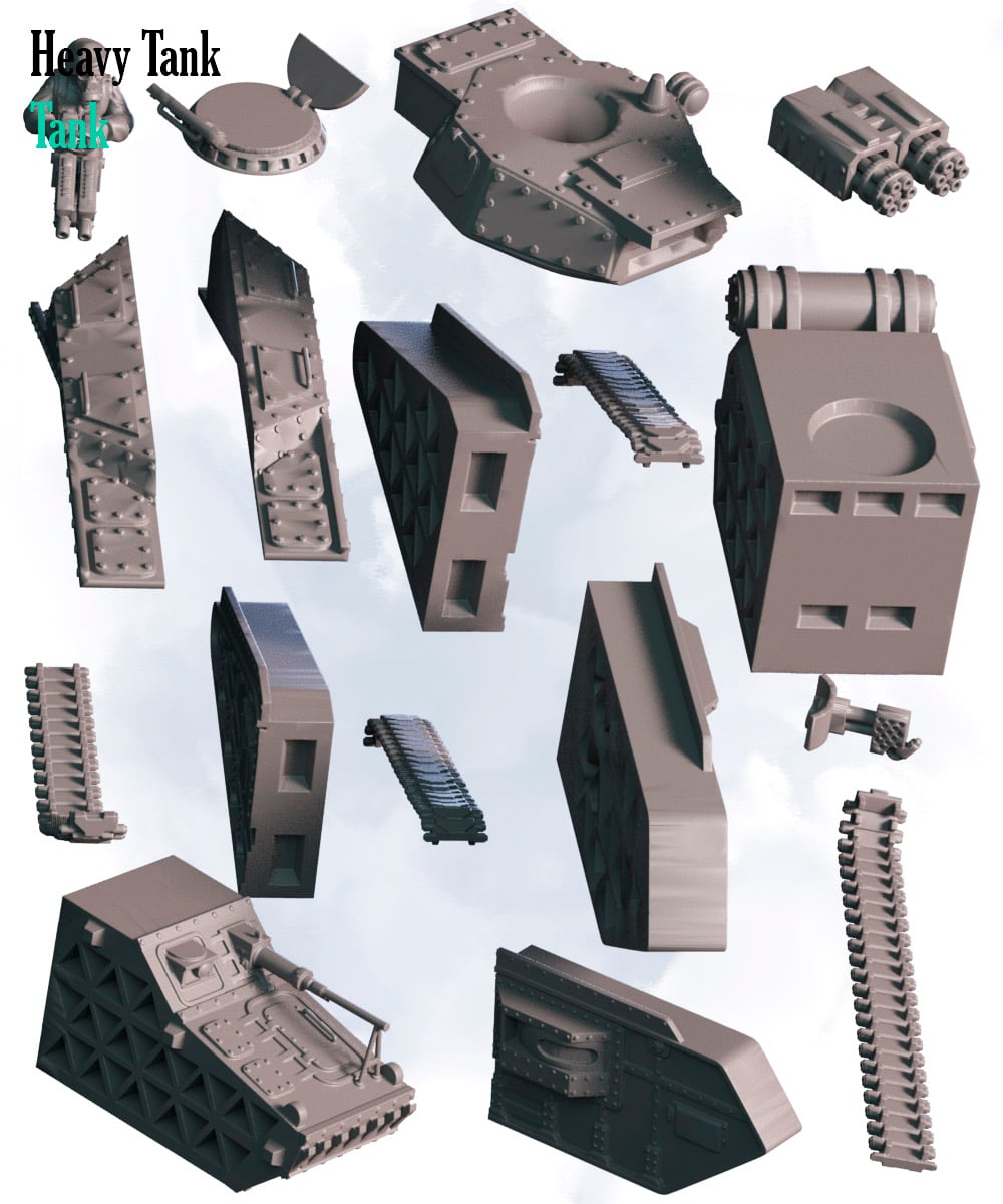 Heavy tank 3d model