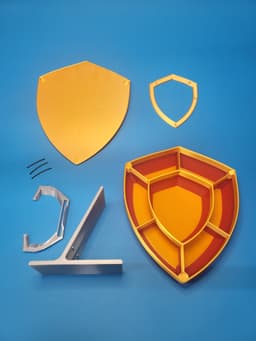Shield Dice Storage Pack 2 with Stand 3d model