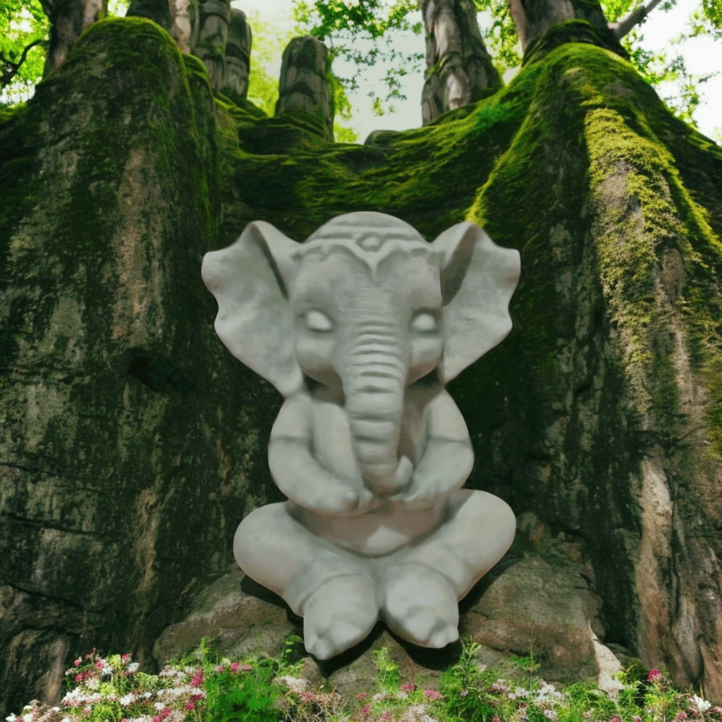 Baby Elephant Meditating 3d model
