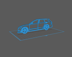 Audi - RS6 Wall Art 3d model