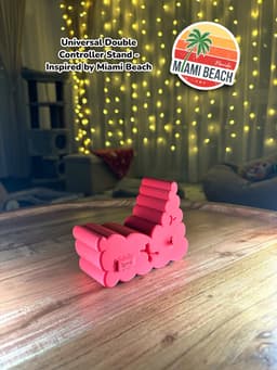 Double Controller Stand - Beach Version 3d model