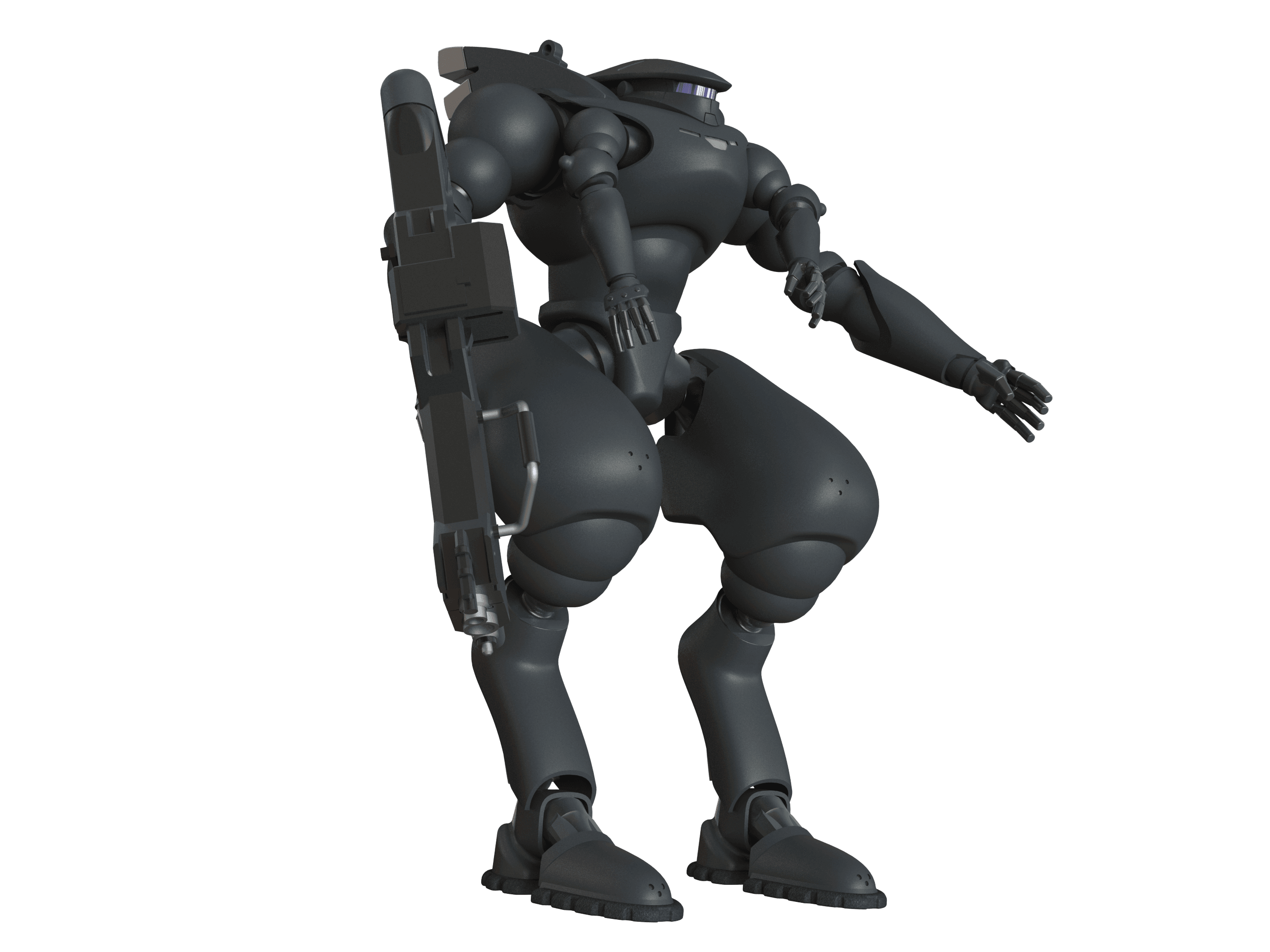 MSDF Type 303 Armoured Suit 3d model