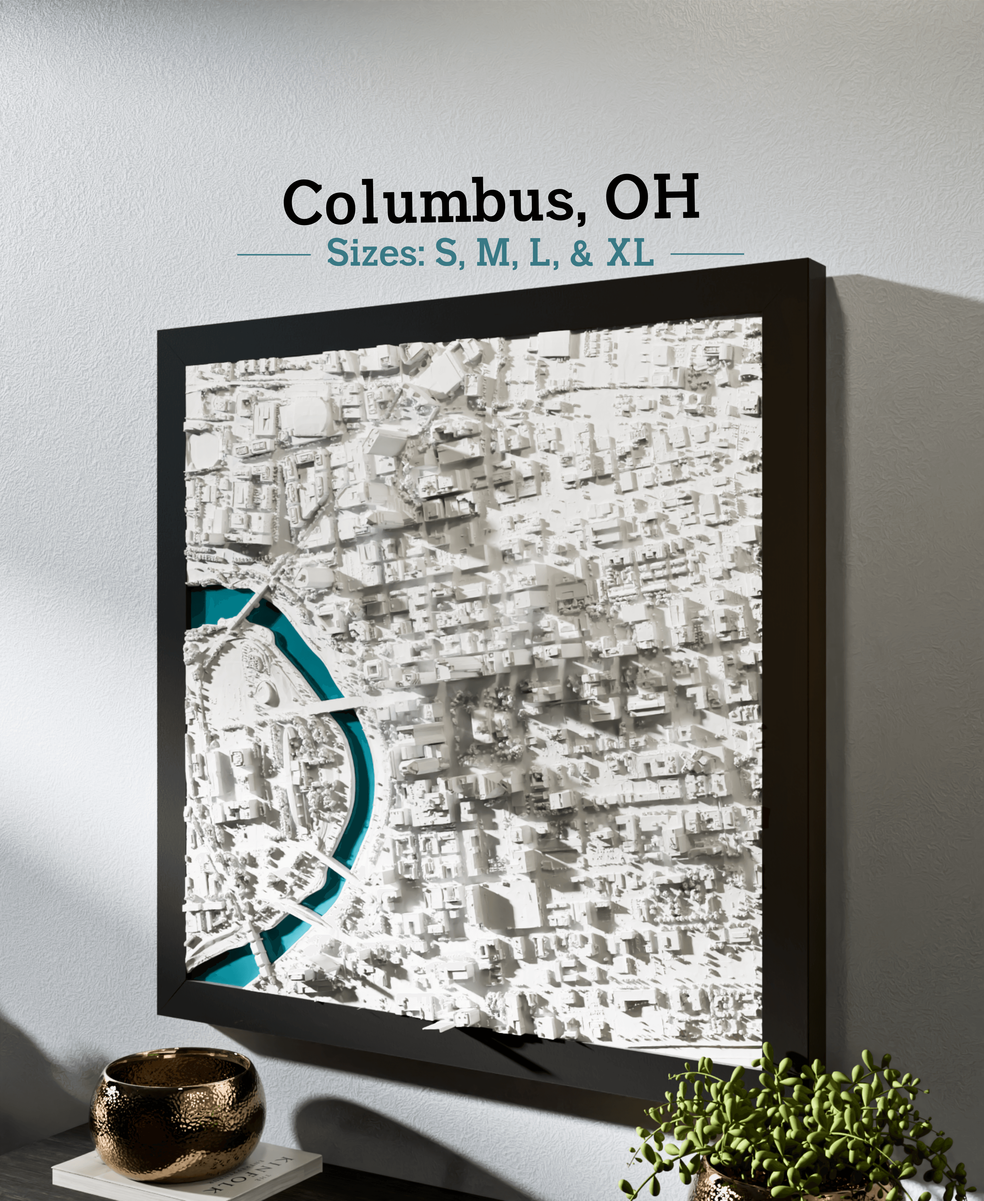 Columbus, OH - S, M, L, & XL 3d model