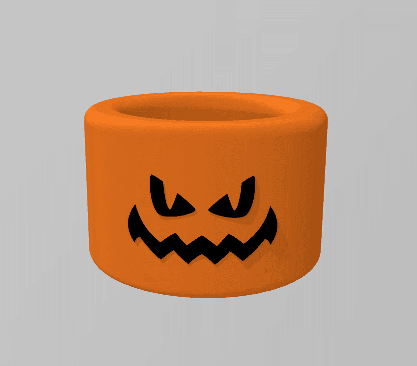MINIMALIST HALLOWEEN POT (Pumpkin) 3d model