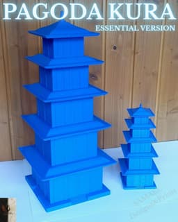 Pagoda Kura Essential – Stylized Japanese Storage STL 3d model