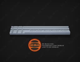 Extruder calibration ruler 3d model