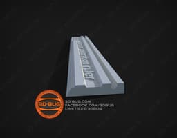 Extruder calibration ruler 3d model