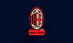 AC Milan Sign - LED strip compatible 3d model