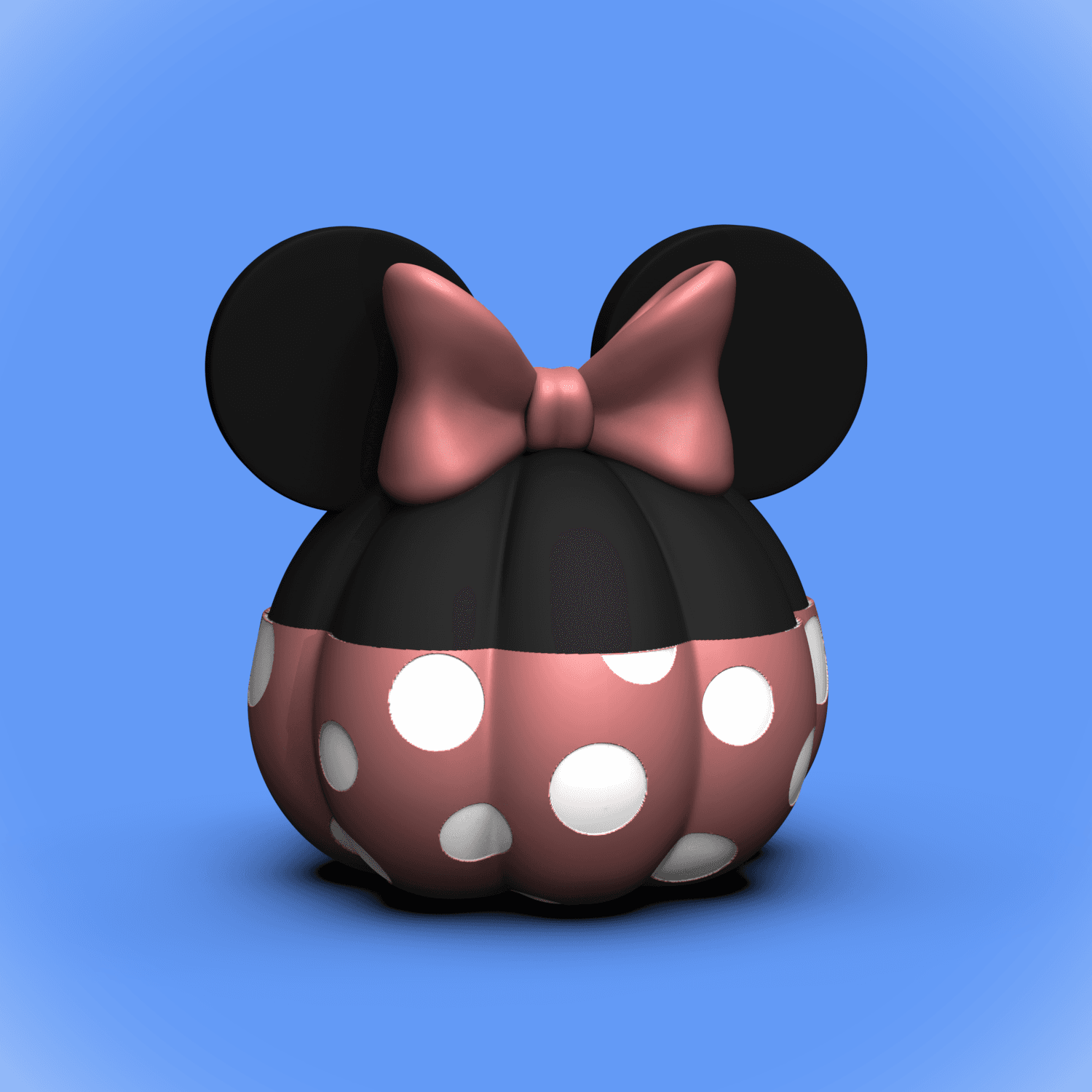 Minnie Mouse Pumpkin (+Bambu 3mf Files) 3d model