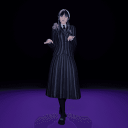 Creepy Goth Girl v2.0 3d model