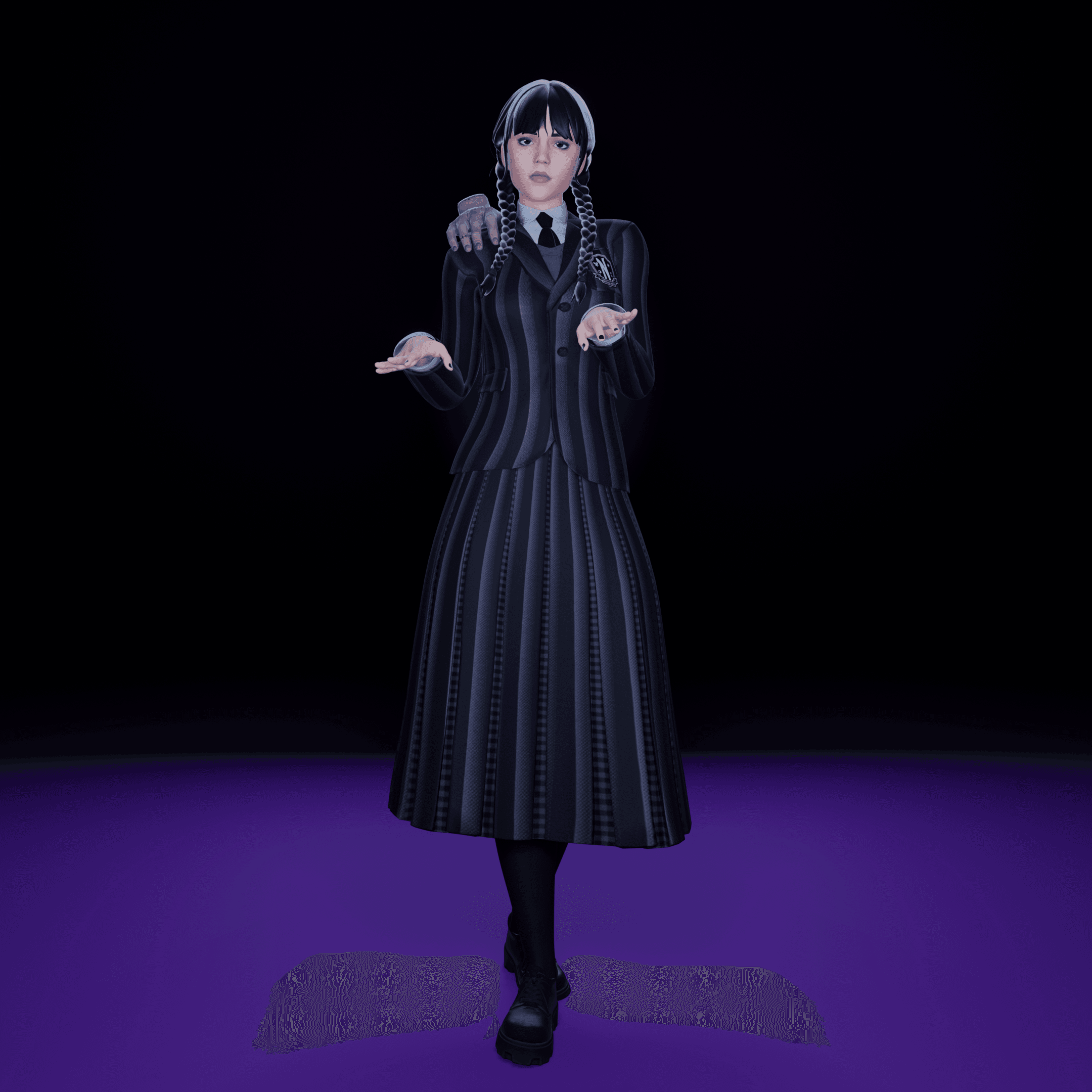 Creepy Goth Girl v2.0 3d model