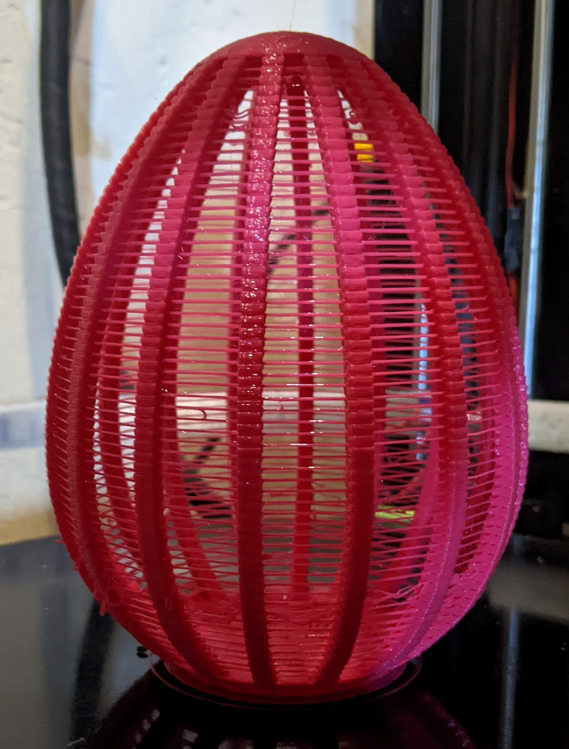 String Egg Ornament - GST3D Pink is pretty intense - 3d model