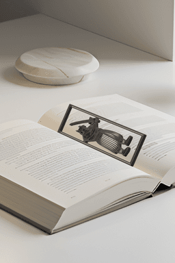 Samurai Bookmark, Gift Idea 3d model