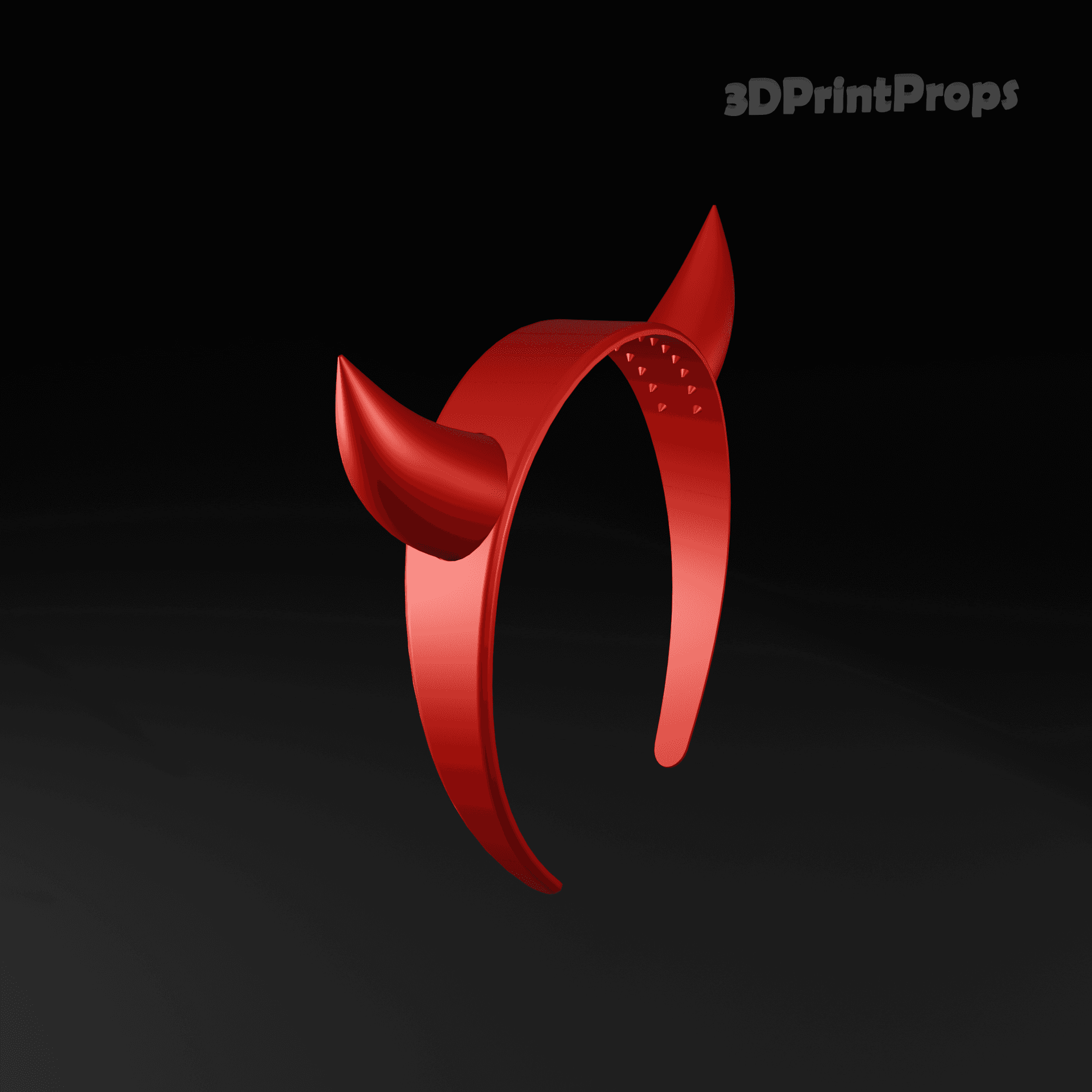Red Devil Horns on a Headband - 3D model by 3dprintprop on Thangs ...