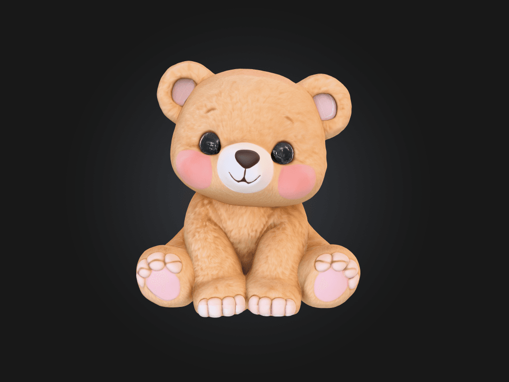 Cute Teddy Bear 3d model