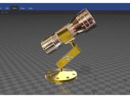lamp holder with magnetic mount 5x5x5mm magnets 3d model