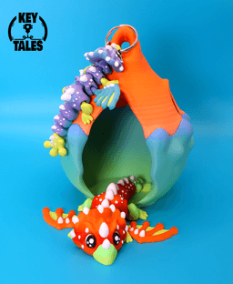 The Dragon - Beatrice the Dragon (keychain, standard, mini, flexi) 3d model