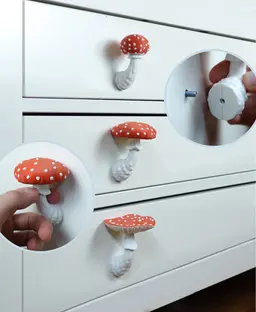 Mushroom drawer handles “Amanita Muscaria” 3d model