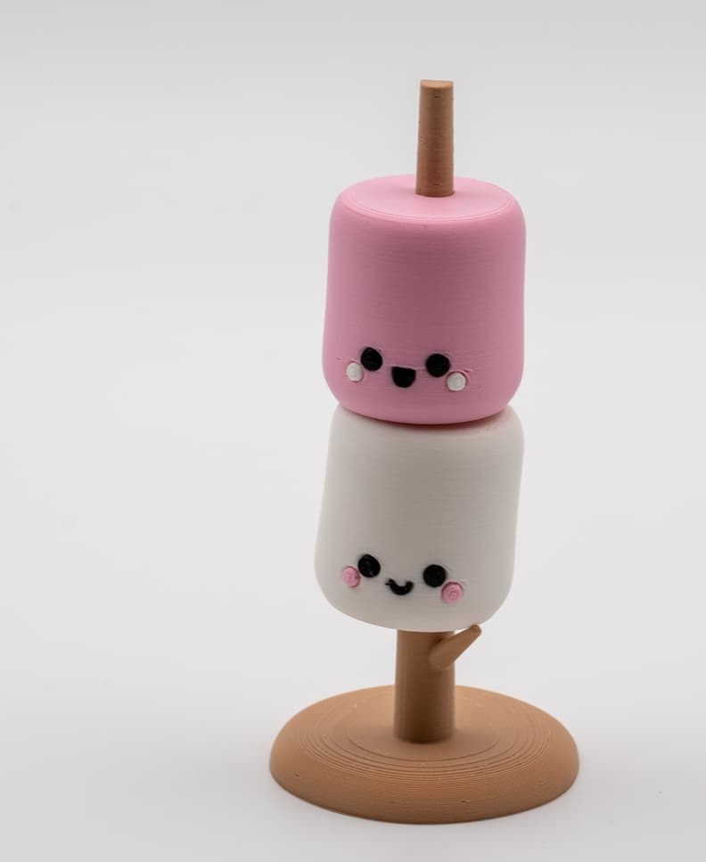 Kawaii Marshmallows 3d model