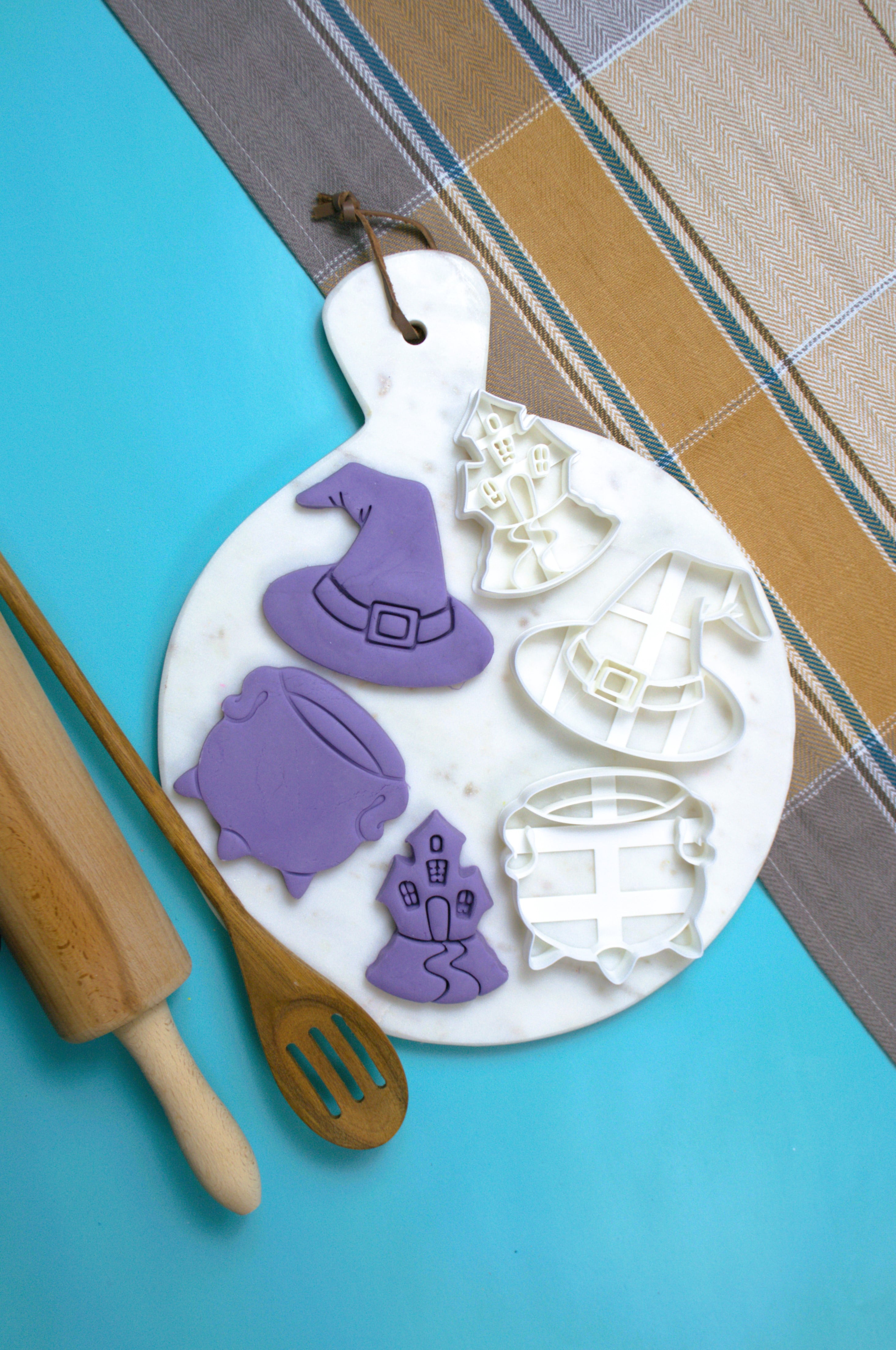 Witch Attributes Cookie Cutter Set 3d model