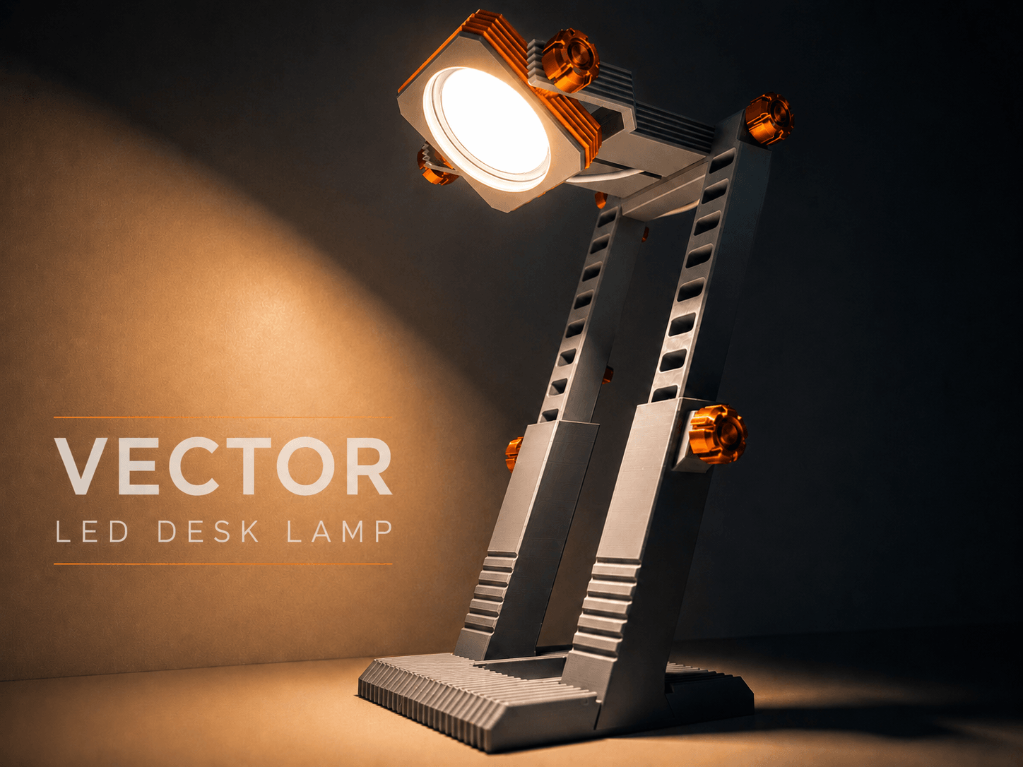 Vector LED desk lamp 3d model